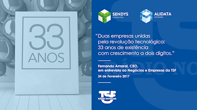 Fernando Amaral, CEO Sendys e Alidata, em entrevista ao Negócios e empresas da TSF